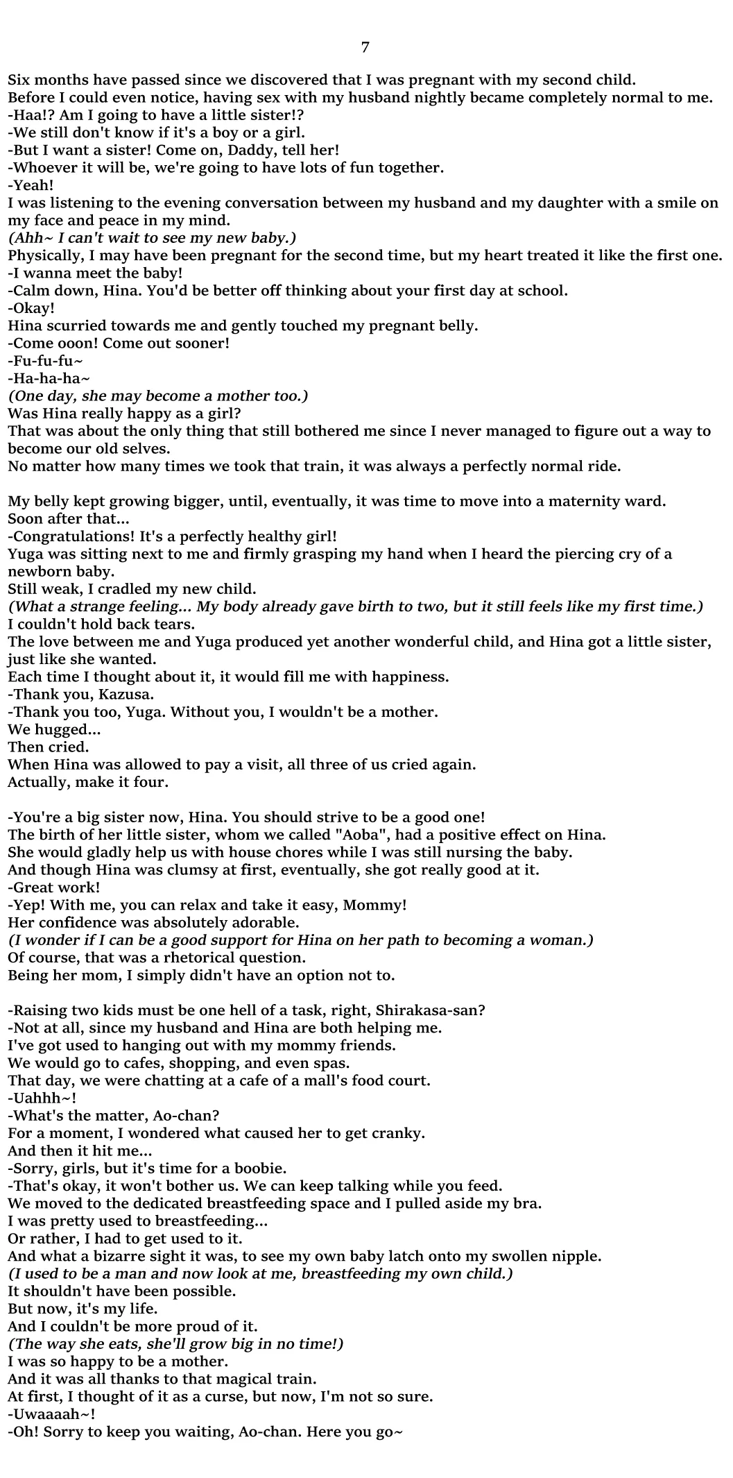 A Story About Father and Son Whose Lives Were Changed by a Magical TS Train page 11 full