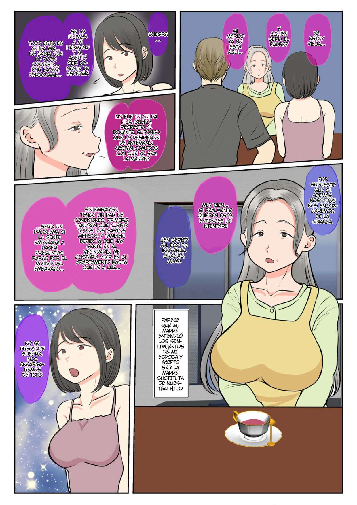 Jitsubo Dairi Shussan ~Shirakawa Yuuka no Baai~ Zenpen | Maternidad Subrogada ~El Caso de Yuuka Shirakawa~ Parte #1 page 8 full
